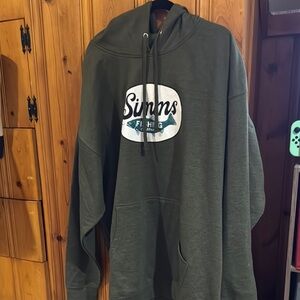 Simms Fishing Green Hoodie